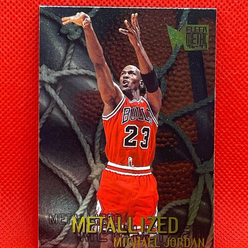 Michael Jordan Card 1996-97 Fleer Metal Metalized #128
